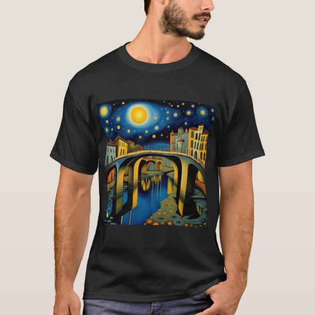 Bron under månljus 10 t shirt (Framsida)