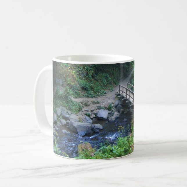 Bron vid Latourell Falls, Oregon Kaffemugg (Framsida vänster)
