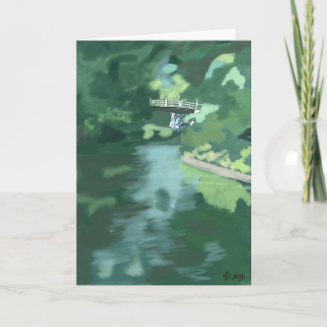Bron vid Ritsurin Garden Kort (Framsida)