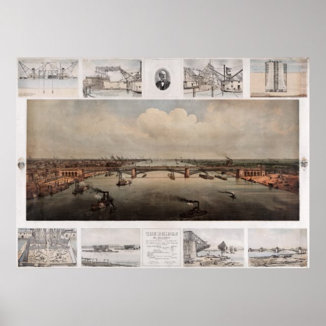 Bron vid St. Louis Missouri Poster (Framsidan)