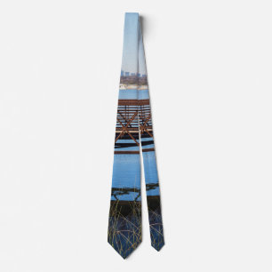 Bron vid White Sten Neck Tie Slips
