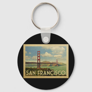 Bron Vintage resor i San Francisco Golden Grind Nyckelring