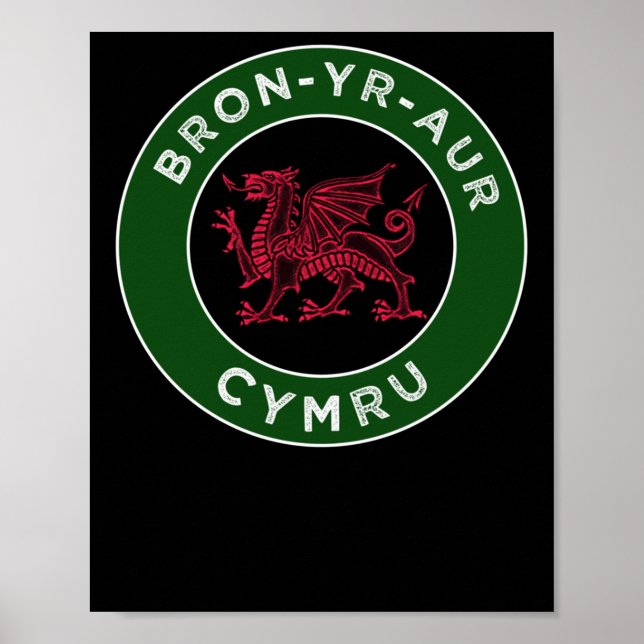 Bron-yr-aur Welsh Ställe Namn Cymru 2 Sticker Poster (Framsidan)