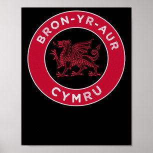 Bron-yr-aur Welsh Ställe Namn Cymru Sticker Poster
