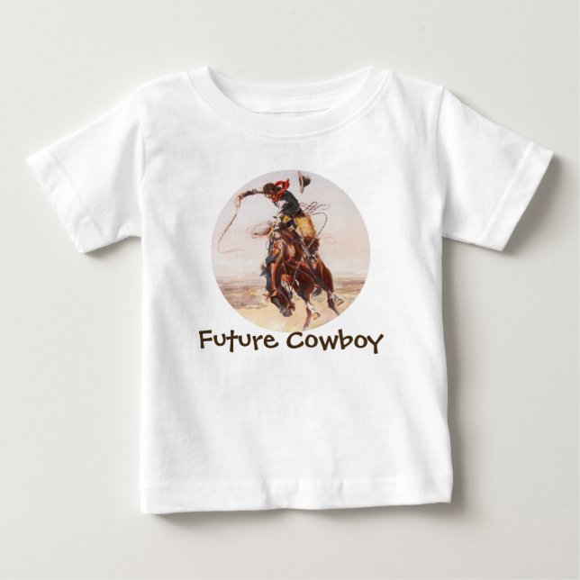 Bronc Rider "Future Cowboy" T Shirt (Framsida)