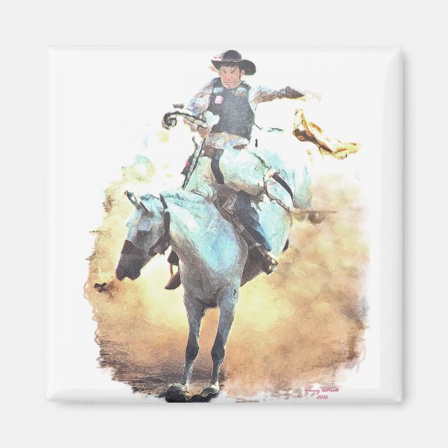 Bronc rider Magnet (Framsidan)