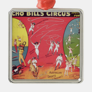 Bronchoräkning cirkus, Birmingham c.1890-1910 Julgransprydnad Metall