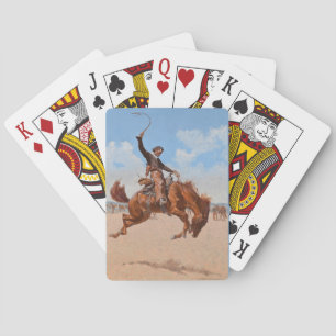 Bronco Buster (av Frederic Remington) Casinokort