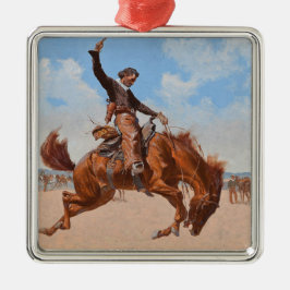 Bronco Buster (av Frederic Remington) Julgransprydnad Metall