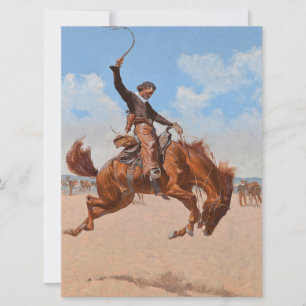 Bronco Buster (av Frederic Remington) Kort
