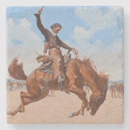 Bronco Buster (av Frederic Remington) Stenunderlägg
