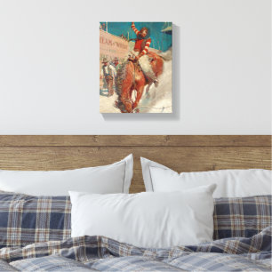 Bronco Buster av Newell Convers Wyeth Canvastryck