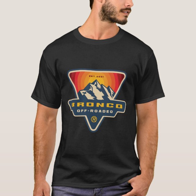 Bronco Off Roadeo Sticker T Shirt (Framsida)