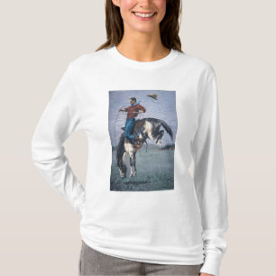 Bronco-Rackare (färgad gravyr) Tee