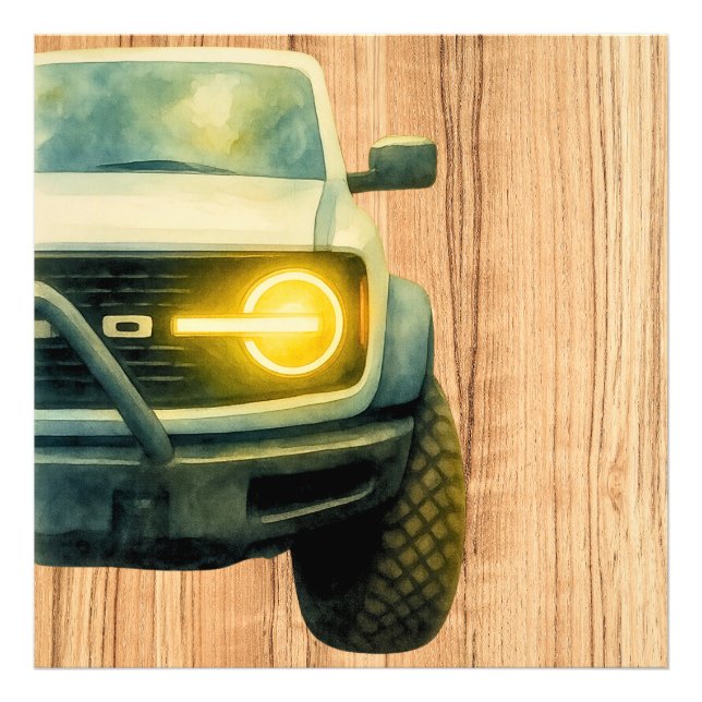 Bronco Trä Fototryck (Framsidan)