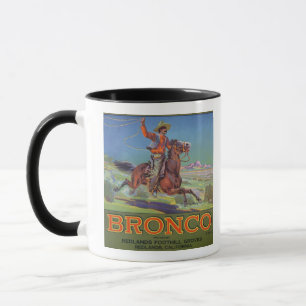 "Broncoorangar, c.1900 (färglithoen) Mugg