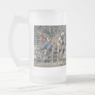 Broncoryttare frostade Stein Frostat Ölglas