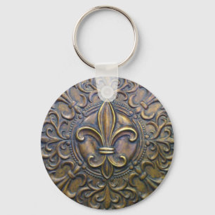 Brons Fleur D Lis Nyckelring