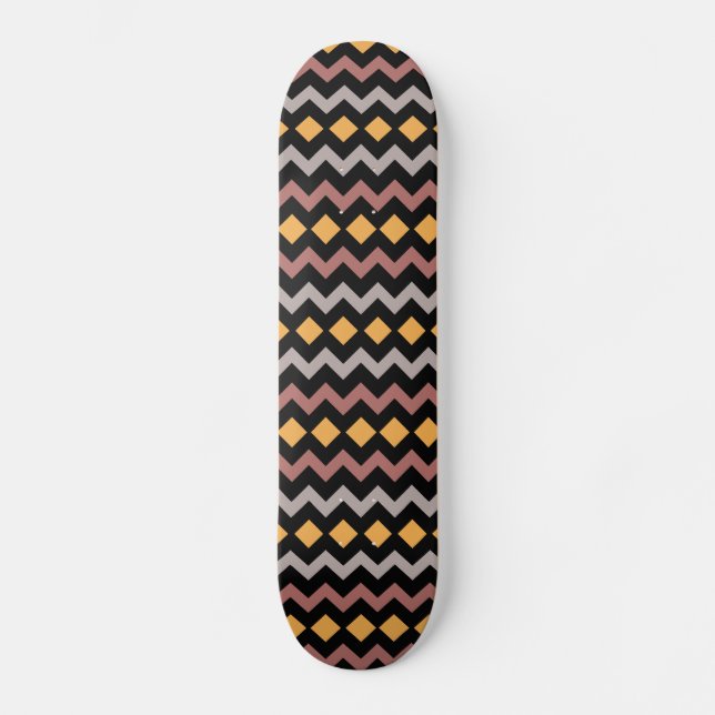 Brons Försilvrad Guld Mini Skateboard Bräda 18,5 Cm (Framsida)