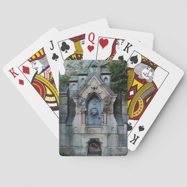 Brons fot casinokort (Baksidan)