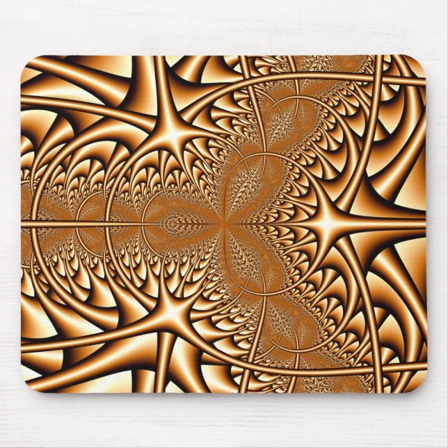Brons fractalen Mousepad Musmatta (Framsidan)