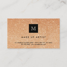 Brons glitterSparkles som modern chic profilerar Visitkort
