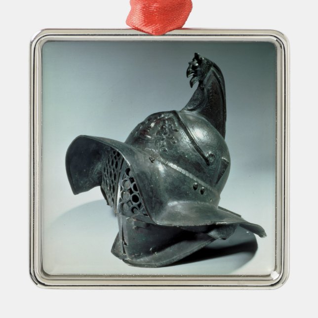Brons hjälmen av den Thracian gladiatoren, Julgransprydnad Metall (Framsidan)
