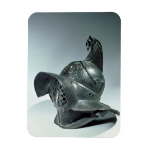 Brons hjälmen av den Thracian gladiatoren, Magnet
