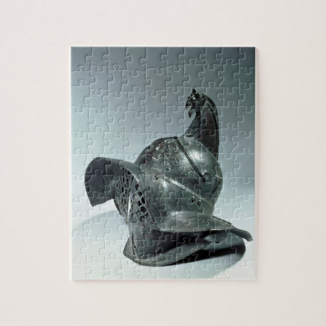 Brons hjälmen av den Thracian gladiatoren, Pussel (Vertikal)