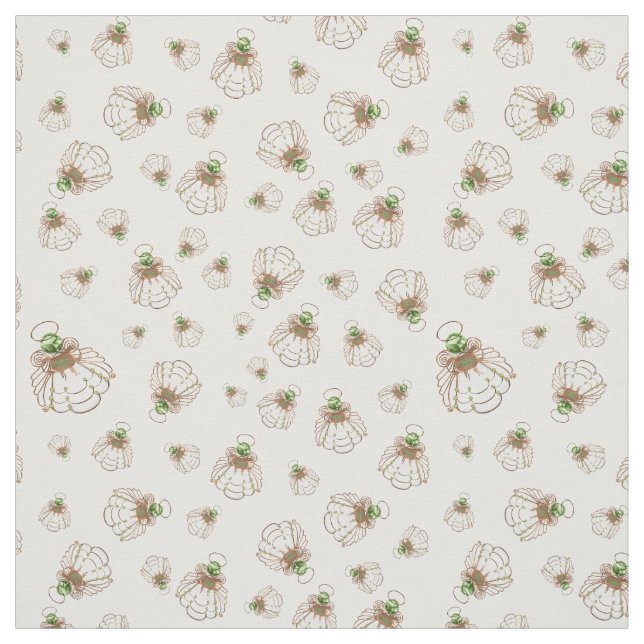 Brons julängeln av det Seamless mönster för hopp Tyg (Provkarta)