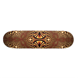 Brons KaleidoscopeFractalskateboarden Skateboard Bräda 19,5 Cm