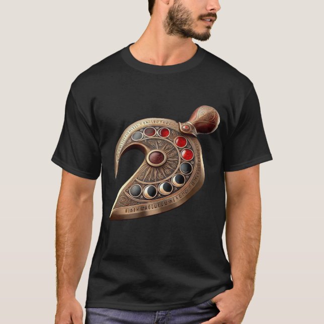 Brons Lunar Dagger Kopis  T Shirt (Framsida)