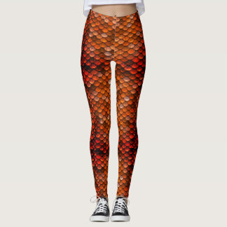 Brons modern av damasker för drakedrakefjäll leggings