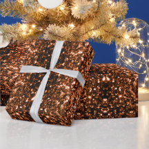 Brons orangebrun kopparfärgade falska glitter gnis