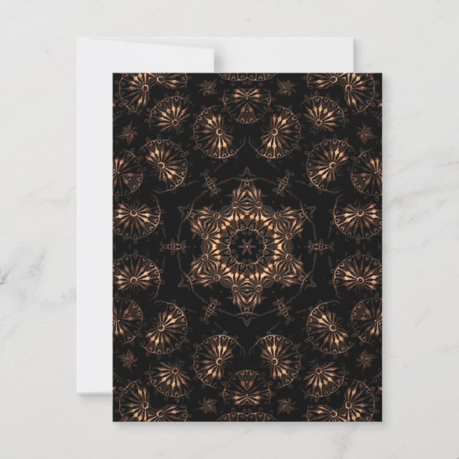 Bronsåldern Mandala  Inbjudningar (Framsida)