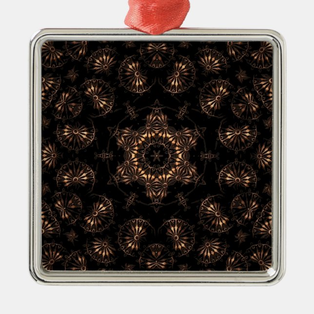 Bronsåldern Mandala  Julgransprydnad Metall (Framsidan)