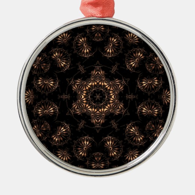 Bronsålderns Mandala  Julgransprydnad Metall (Framsidan)