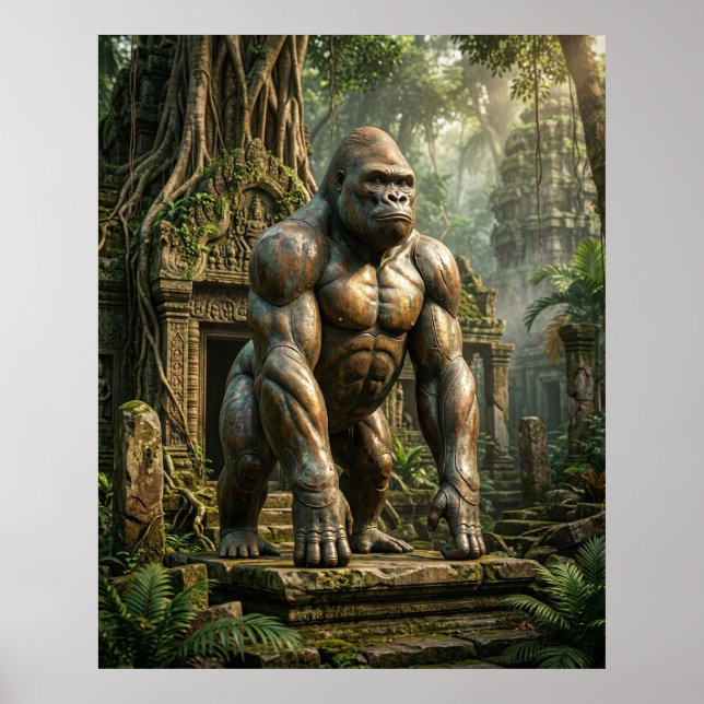 Bronsgorillatemplet Poster (Framsidan)