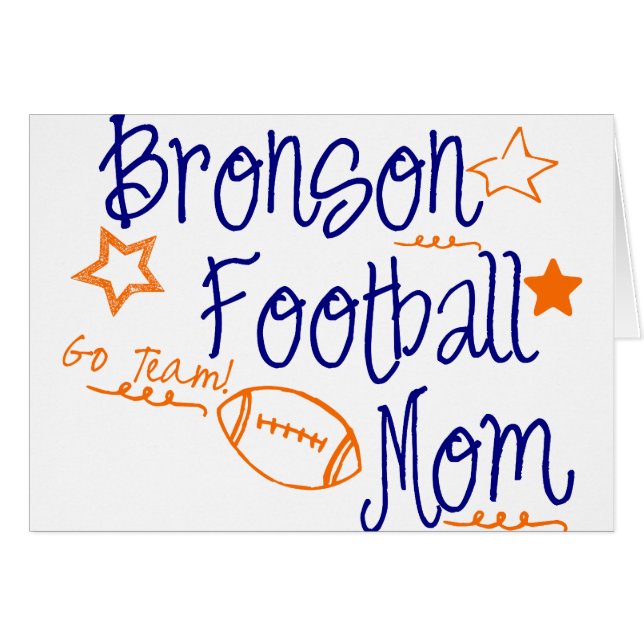 Bronson Football Mamma Hälsningskort (Framsidan Horizontal)