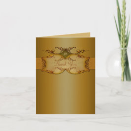 Bronsrullar Monogrammerat Tackkort