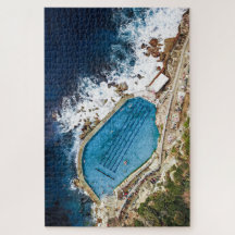 Bronte Baths Ocean Bassäng Sydney Aerial-Sjölandsk