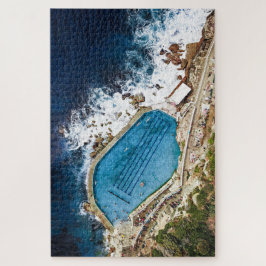 Bronte Baths Ocean Bassäng Sydney Aerial-Sjölandsk Pussel
