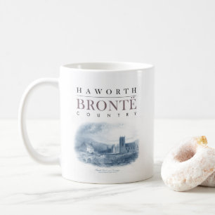 Bronte Land med Haworth Church och Parsonage Kaffemugg