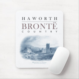 Bronte Land med Haworth Church och Parsonage Musmatta