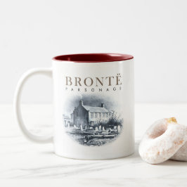 Bronte Parsonage Home of the Brontes Två-Tonad Mugg