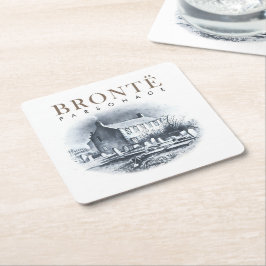 Bronte Parsonage Home of the Brontes Underlägg Papper Kvadrat