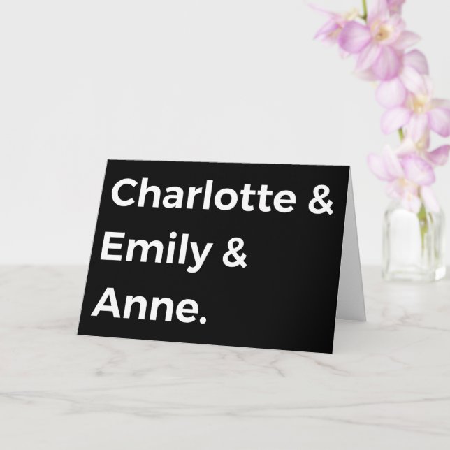 Brontë Sisters I - Charlotte & Emily & Anne Kort (Orkide)