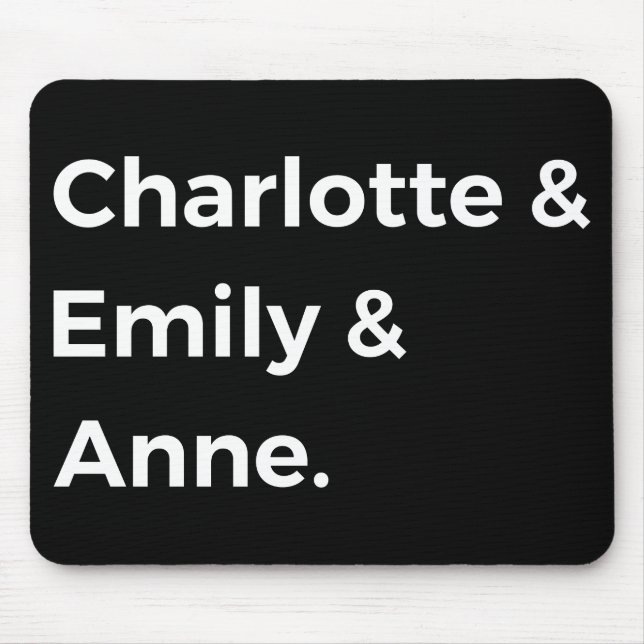 Brontë Sisters I - Charlotte & Emily & Anne Musmatta (Framsidan)