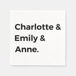 Brontë Sisters I - Charlotte & Emily & Anne Pappersservett