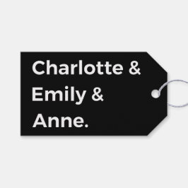 Brontë Sisters I - Charlotte & Emily & Anne Presentetikett